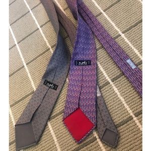 2 Hermès ties, barely worn